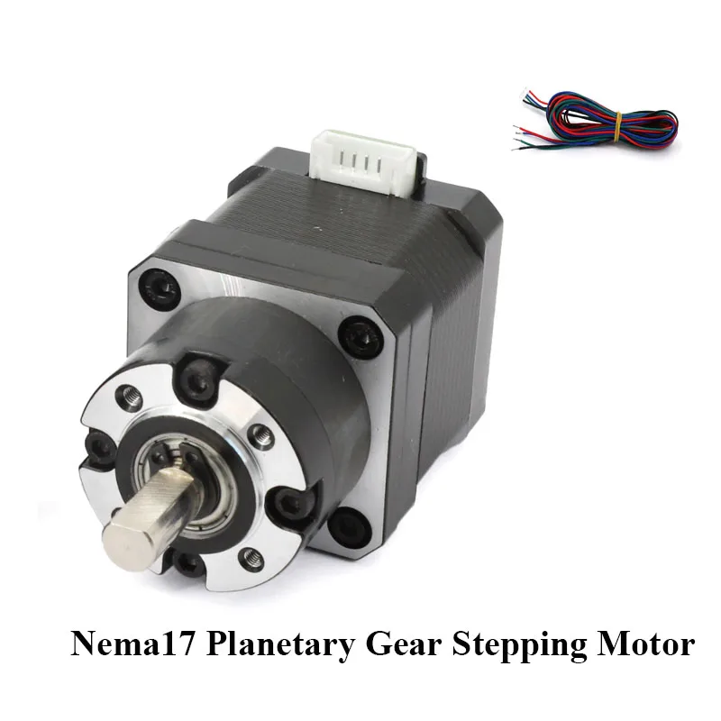 Integrated Nema17 Stepper Motor Planetary Gear Stepping Motor Body length 40mm Ratio 3.71:1 -139:1 Gearbox