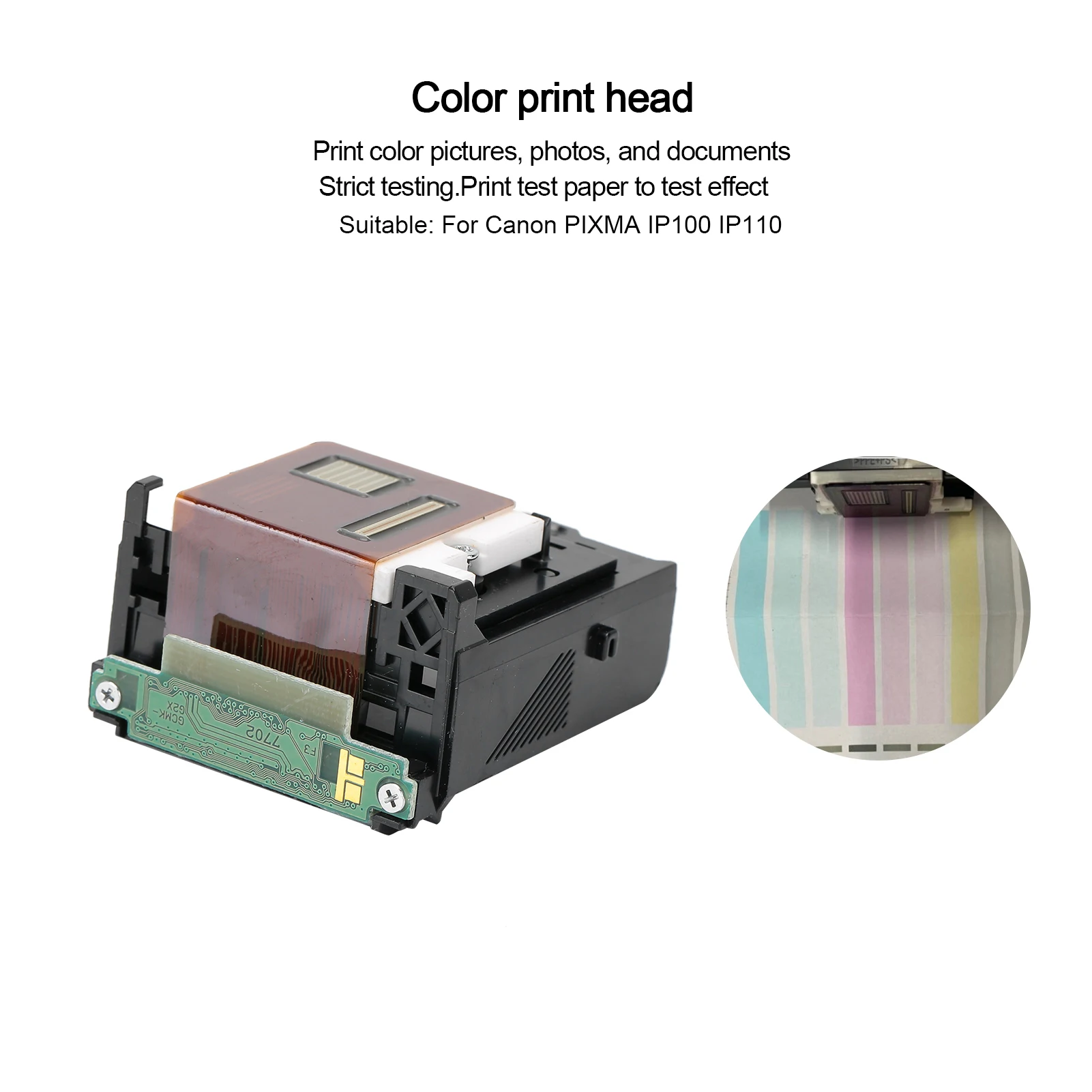 Color Print Head Print Head Color for PIXMA IP100 IP110 Printers Scanners Accessories QY6‑0068 Print Head Print Head for IP100