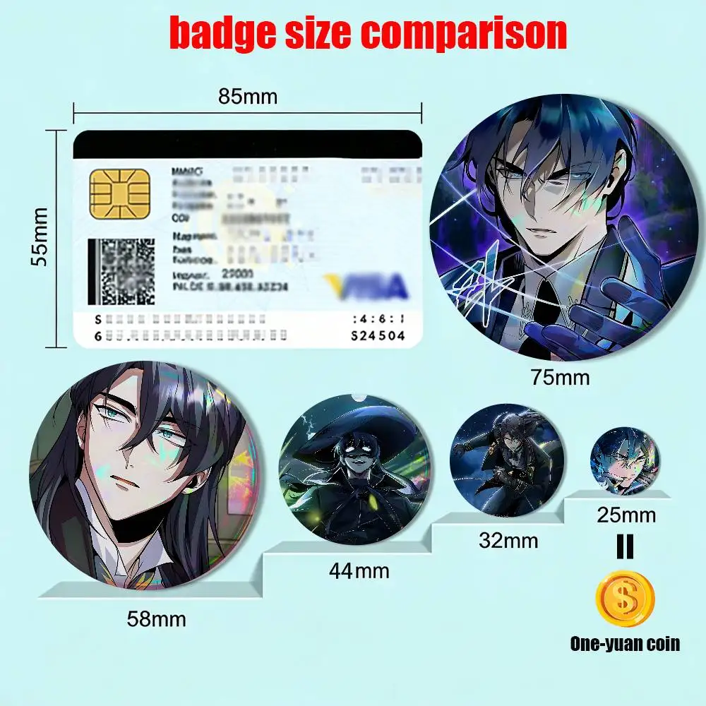 Ludger Cherish Academys Undercover Badge on Backpack Clothes decoration Tinplate Round Brooch Funny Custom Gifts for Friend