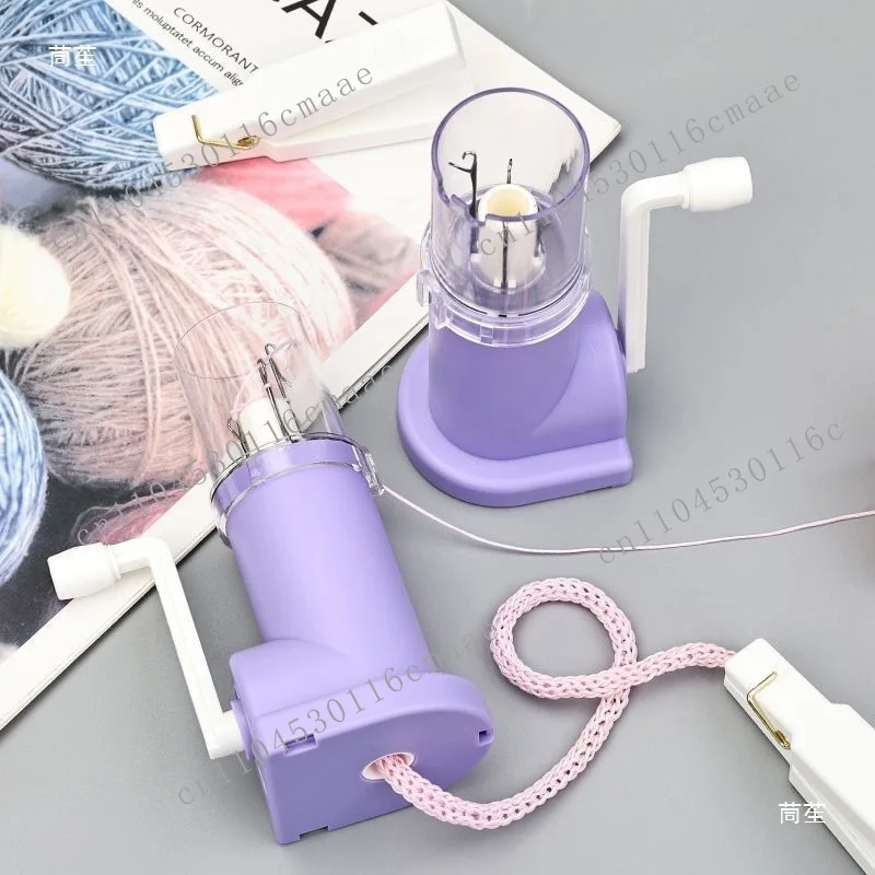 DIY household hand-cranked rope braiding machine hand-woven bracelet necklace red rope winding double opening semi-automatic