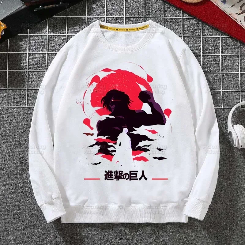 

Attack on Titan Men Hip Hop Sweatshirt Shingeki No Kyojin Hoodie Harajuku Pullover Winter Autumn Liberty Eren Levi Hoodie