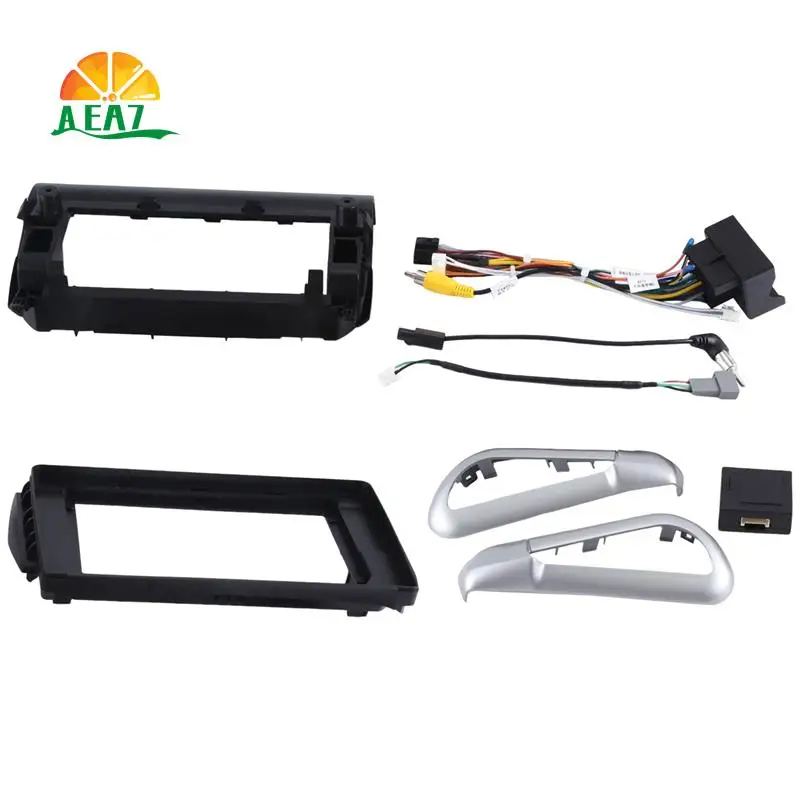 

AEA7-Car Radio Fascias For 2008 A94 208 A9 10 Inch 2DIN Stereo Panel Harness Power Cable Adapter Canbus Kit Replacement