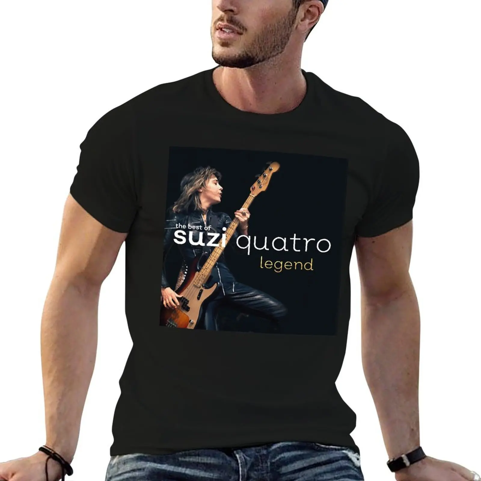 suzi quatro legend T-Shirt man t shirt boys animal print shirts graphic tee men