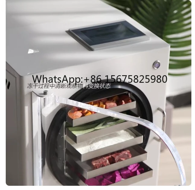 

Mini 5-Trays Vacuum F reeze Drying Machine 4-6kg/Batch Food Lyophilizer for Fruit Vegetable Candy
