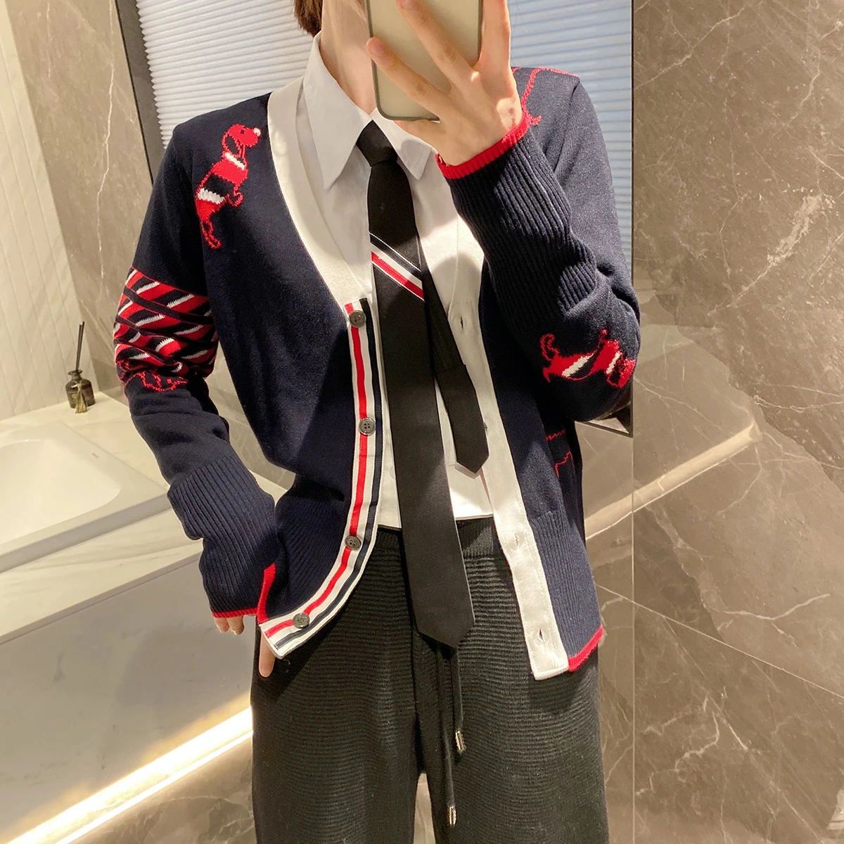 Cárdigan abierto de punto V-Ne para mujer, versión de lana fina de gama alta, ropa interior larga, longitud Regular, mezcla de lana, Faion de primavera