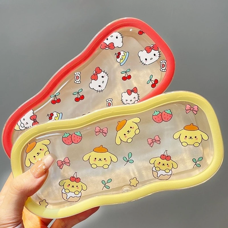 

Hot Selling Cartoon Magnetic Sunglasses Box Lovely Cartoon Dog Transparent Glasses Case Drop-resistant Storage Holder Case