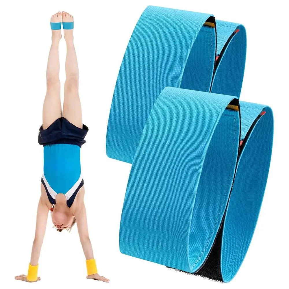 1pair Dance Equipment Gymnastics Tumbling Trainer Adjustable Elastic Sticky Feet Together Durable Gymnastics Auxiliary Band