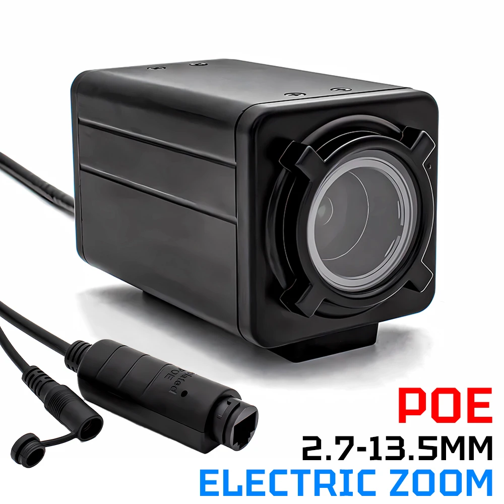 5MP/8MP IP Camera Module IMX415 Starlight Sensor Motorized 2.7-13.5mm Optical Zoom Auto Focus Support Onvif POE Security Camera