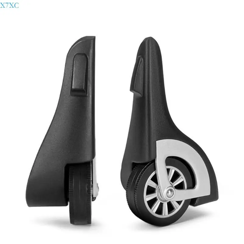 

X7XC 1 Pair PVC Luggages Swivels Trunk Luggages Suitcase Replacement Caster for Business Vacation