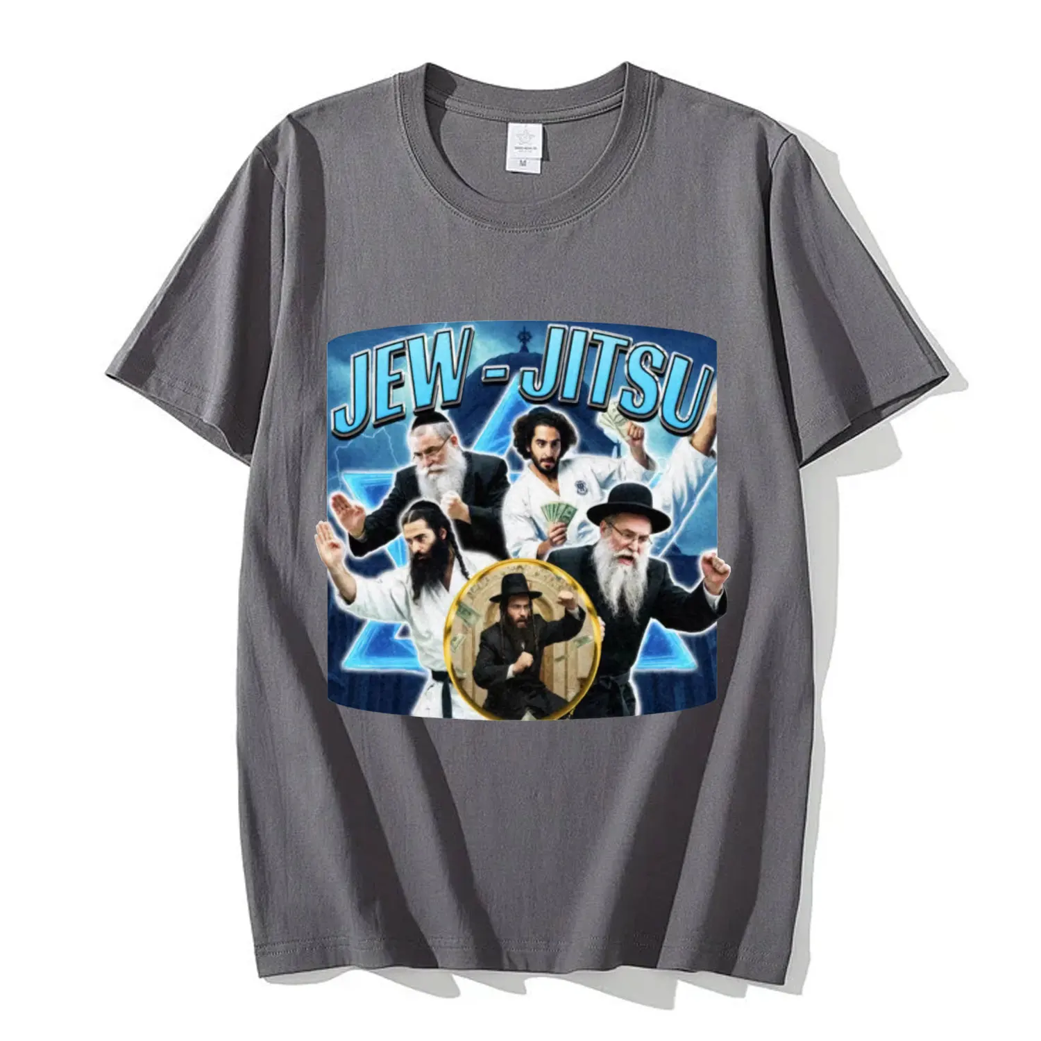 Funny Jew-Jitsu Jewish Meme Graphic T Shirts Vintage Y2k Oversized Short Sleeve T-shirt Summer Fashion Casual Cotton T-shirts image 5