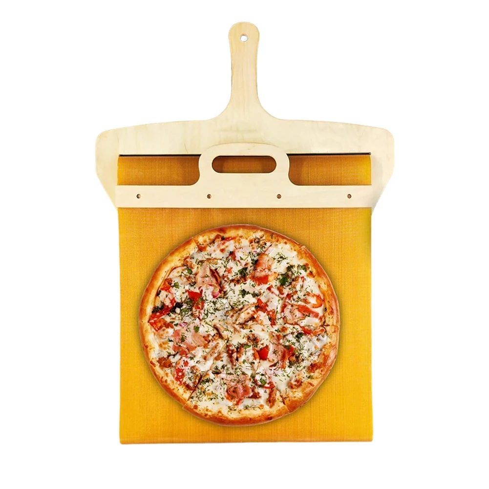 Sliding Pizza Peel, the Pizza Peel That Transfers Pizza Perfectly Non-Stick, Pala Pizza Scorrevole,60x30cm