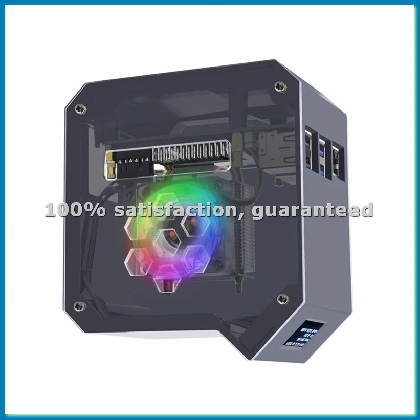 

Комплект вентиляторов For 5Mini Tower Fan Kit с 4-контактным портом JST и OLED-дисплеем 0,96 дюйма, комплект активного охлаждения, вилка EU - A69M