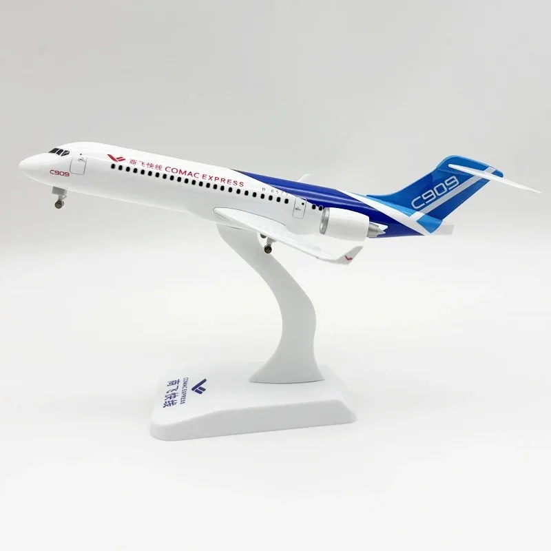 24 CM schaal Vliegtuigen Modellen Speelgoed C909 ARJ COMAC blauw vliegtuig voor kinderen Metal Diecast Luchtvaart Voor Verzameld Gift Door Luchtvaart
