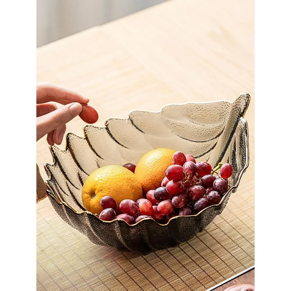 

glass fruit plate home living room coffee table snack setting plate