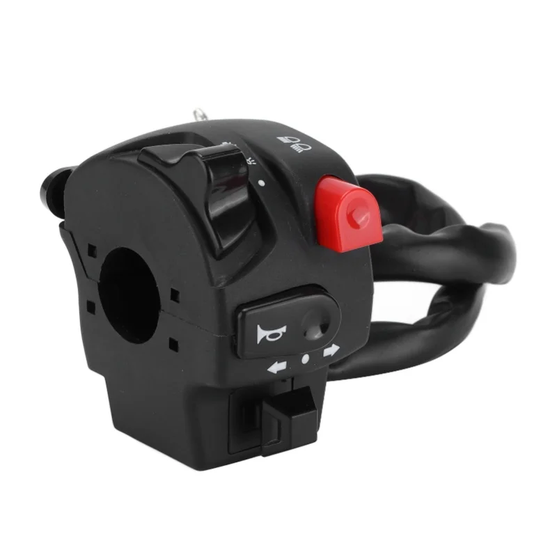 Pair 22mm Motorcycle Left Right Handlebar Controller Switch For Horn Turn Signal Electric Start Fog Light