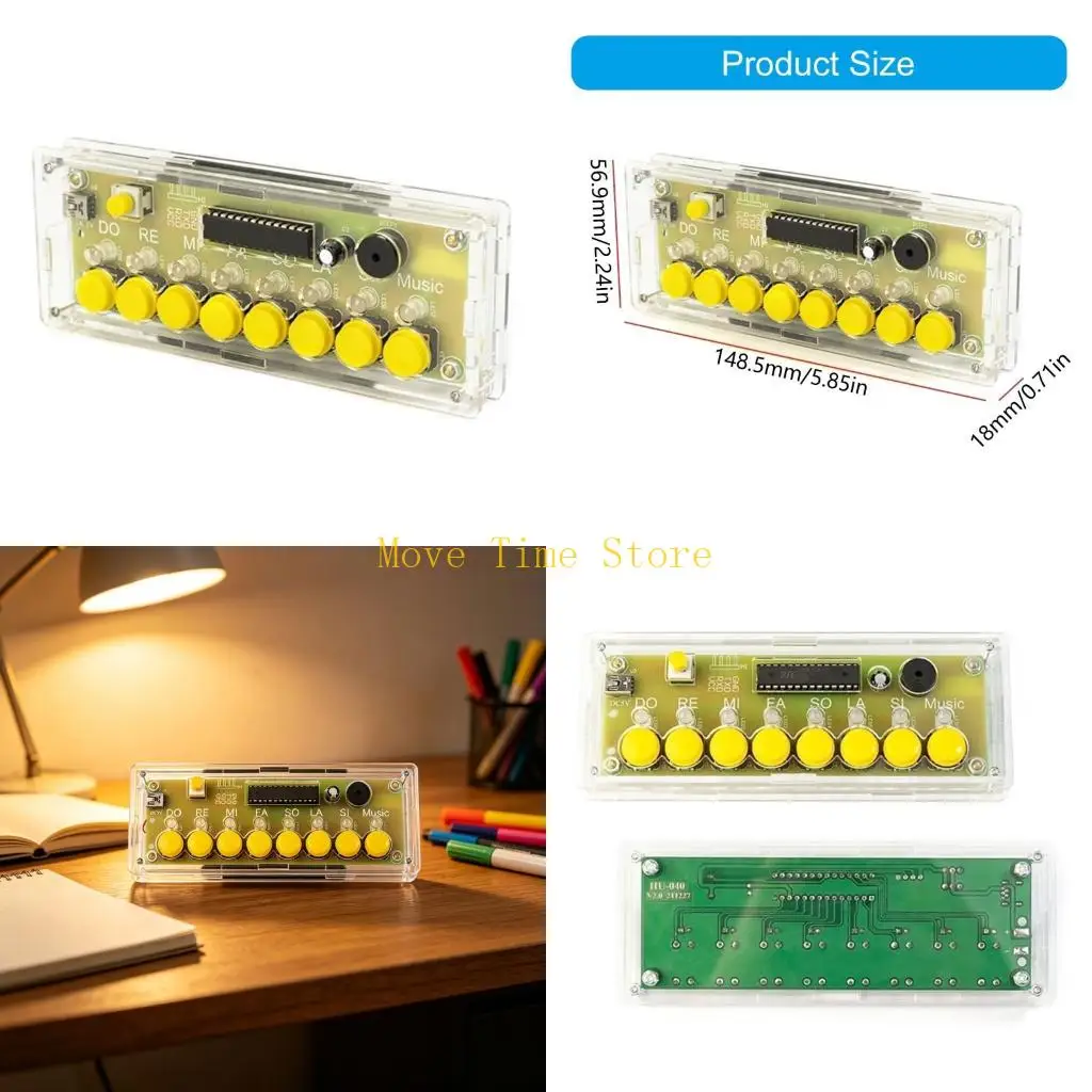 

92ME Educational Keyboard Circuit Building Collection Includes PCB Enclosure And All Parts