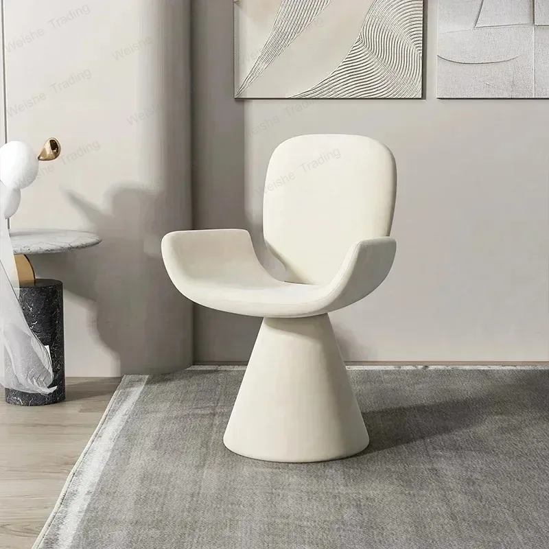 

Nordic Accent Dining Chairs White Modern Hotel Waiting Chairs Hotel Relax Kitchen Living Room Furniture