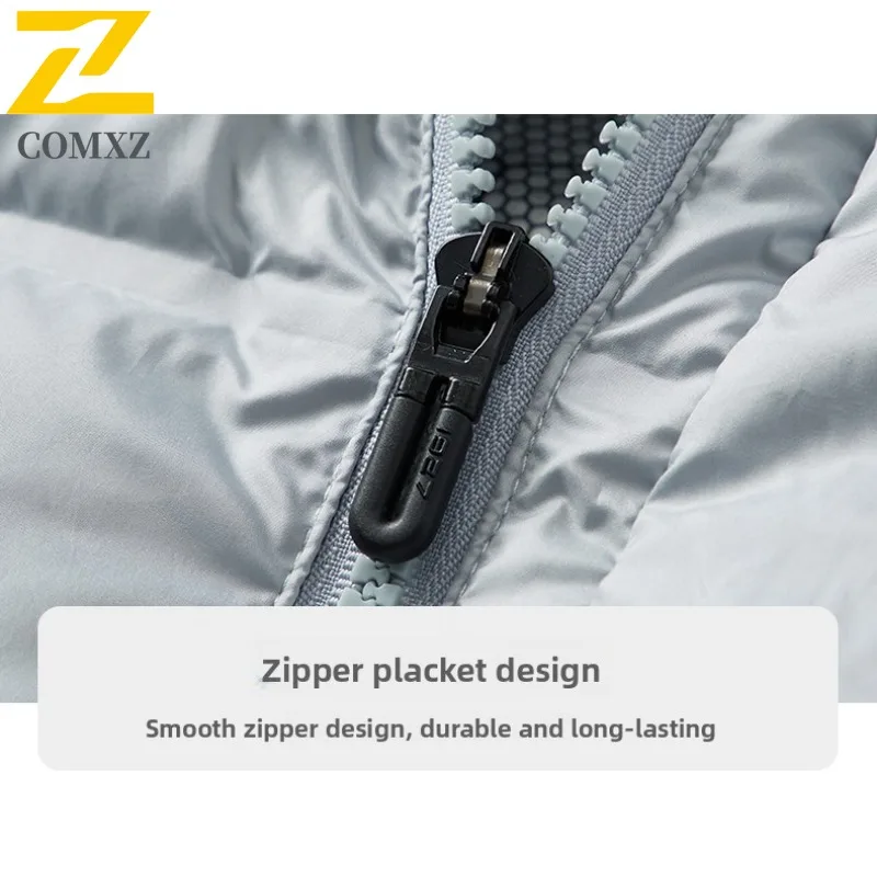 COMXZ 2025 الرجال النساء سترة منفوخة الشتاء سميكة معطف غير رسمي متعدد الاستخدامات الترفيه في الهواء الطلق الرياضة تكتيكات سترة واقية مقاومة للماء