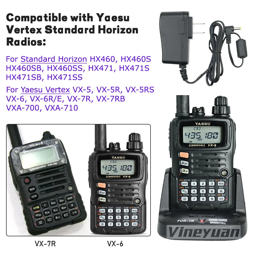 CD-15 CD-15A Rapid Charger for YAESU VX-5 VX-5R VX-6 VX-6R VX-7R VXA-700 FNB-58Li FNB-80Li Battery horizon HX460S HX471S