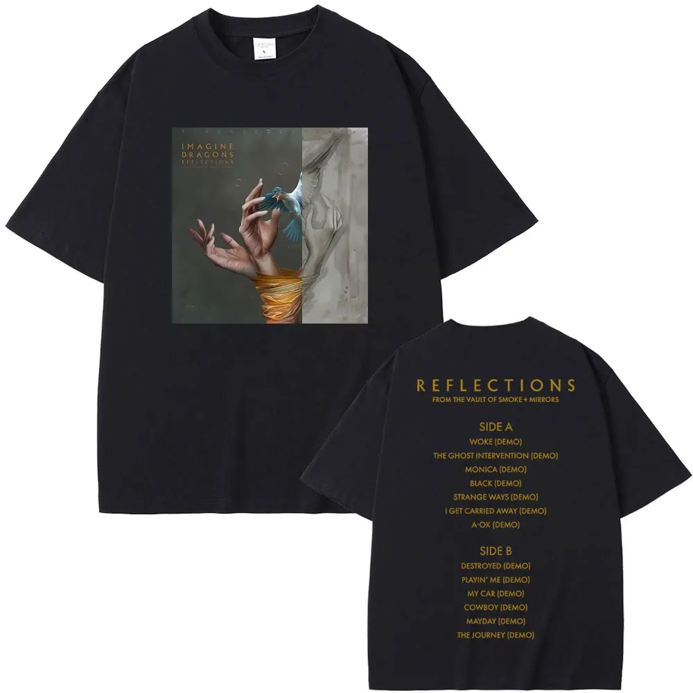 

Imagine Dragons Band Reflections From The Vault of Smoke + Mirrors Album 2025 Graphic T-shirt Men's Hip Hop Fashion Rock Tees