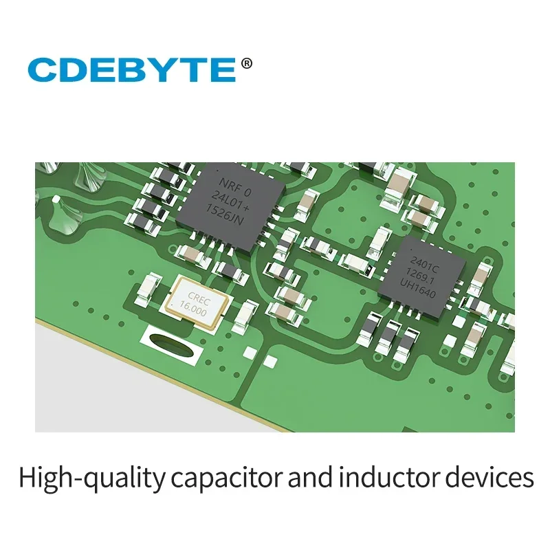 2.4GHz Si24R1 PA LNA rf SPI Module 100mW 20dBm E01C-ML01DP5 CDEBYTE 2.5km Long Range Wireless Transmitter and Receiver nRF24L01+