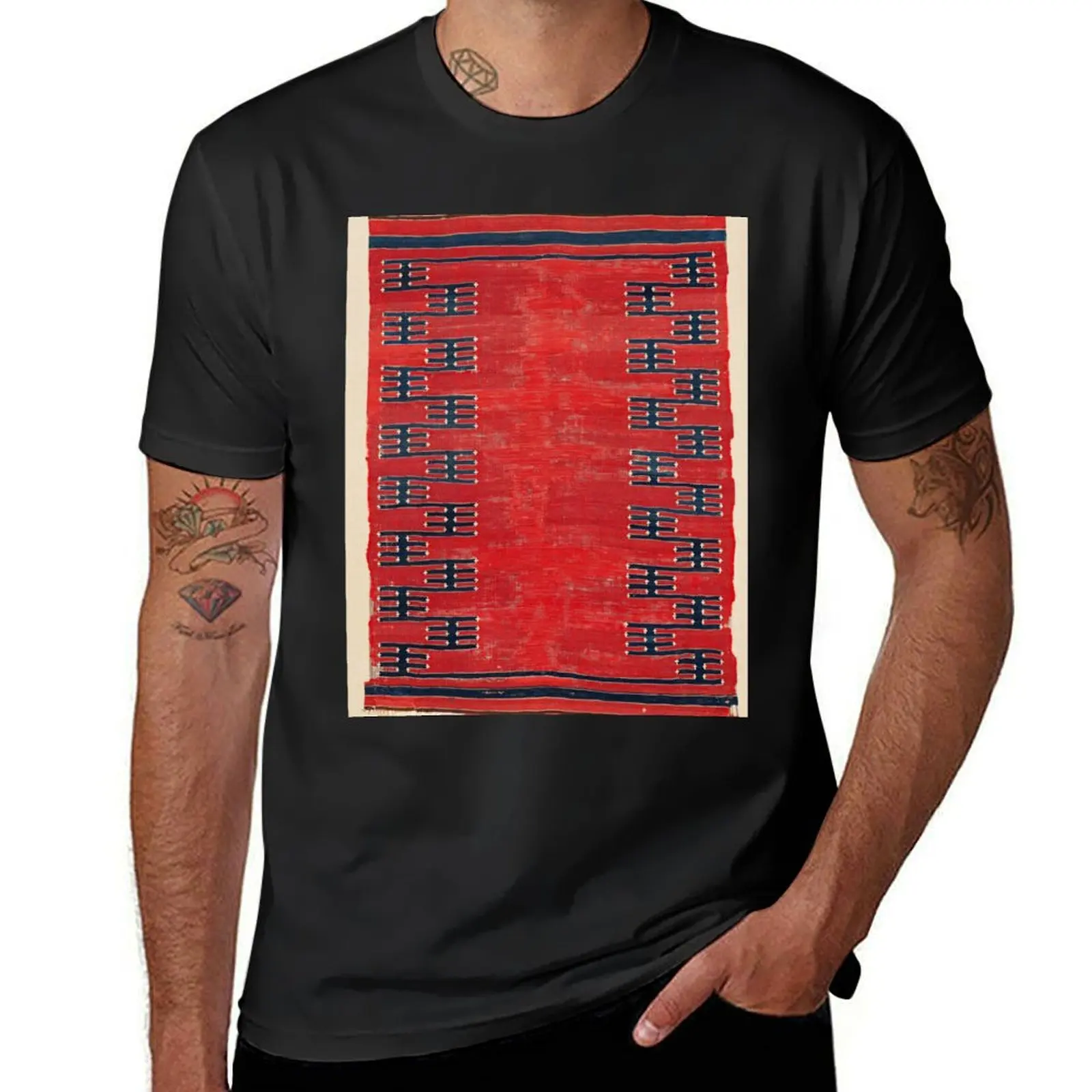 Yüncü Balikesir Northwest Anatolian Kilim Print T-Shirt plus sizes aesthetic clothes mens t shirt graphic