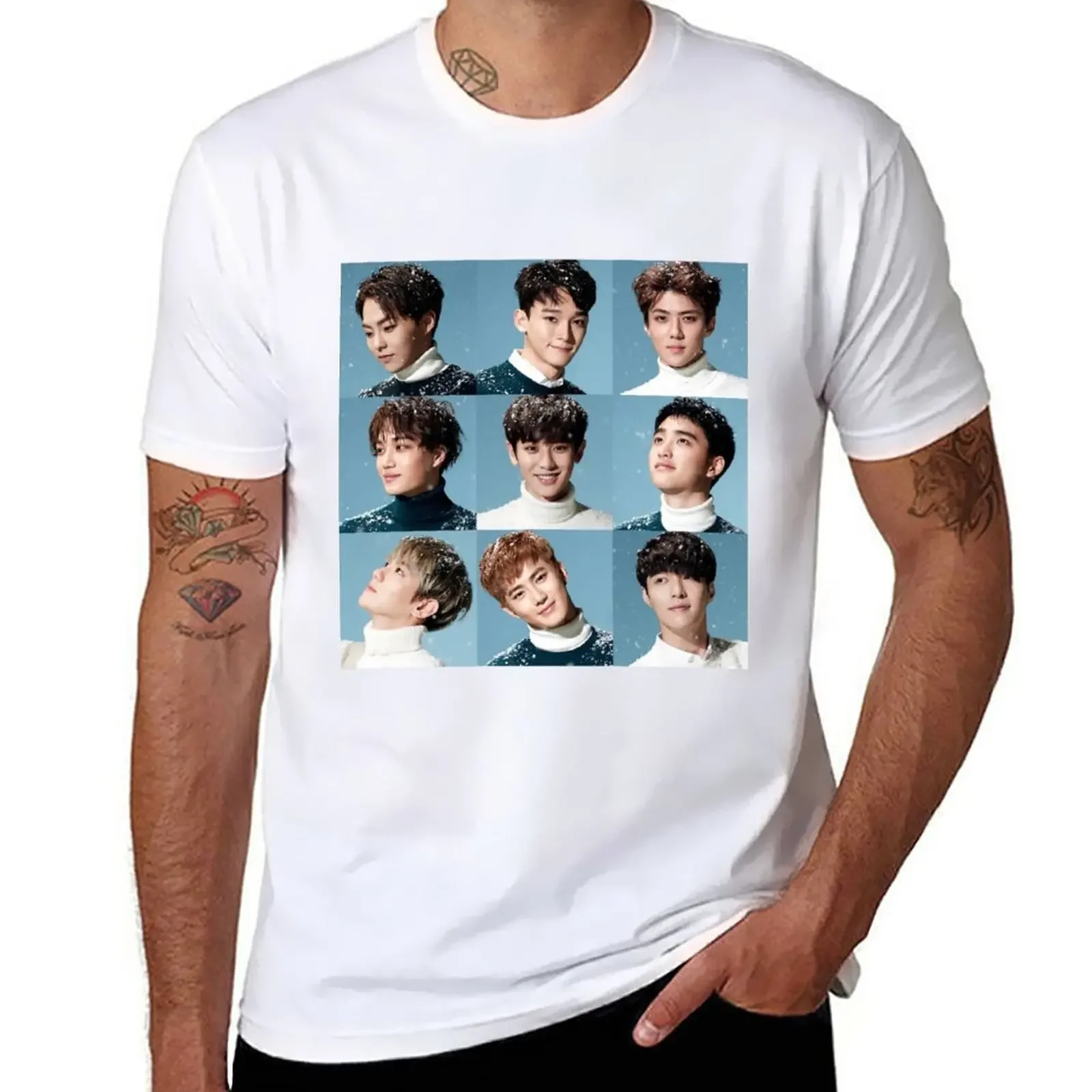 

EXO T-Shirt oversizeds blacks t shirts for men pack
