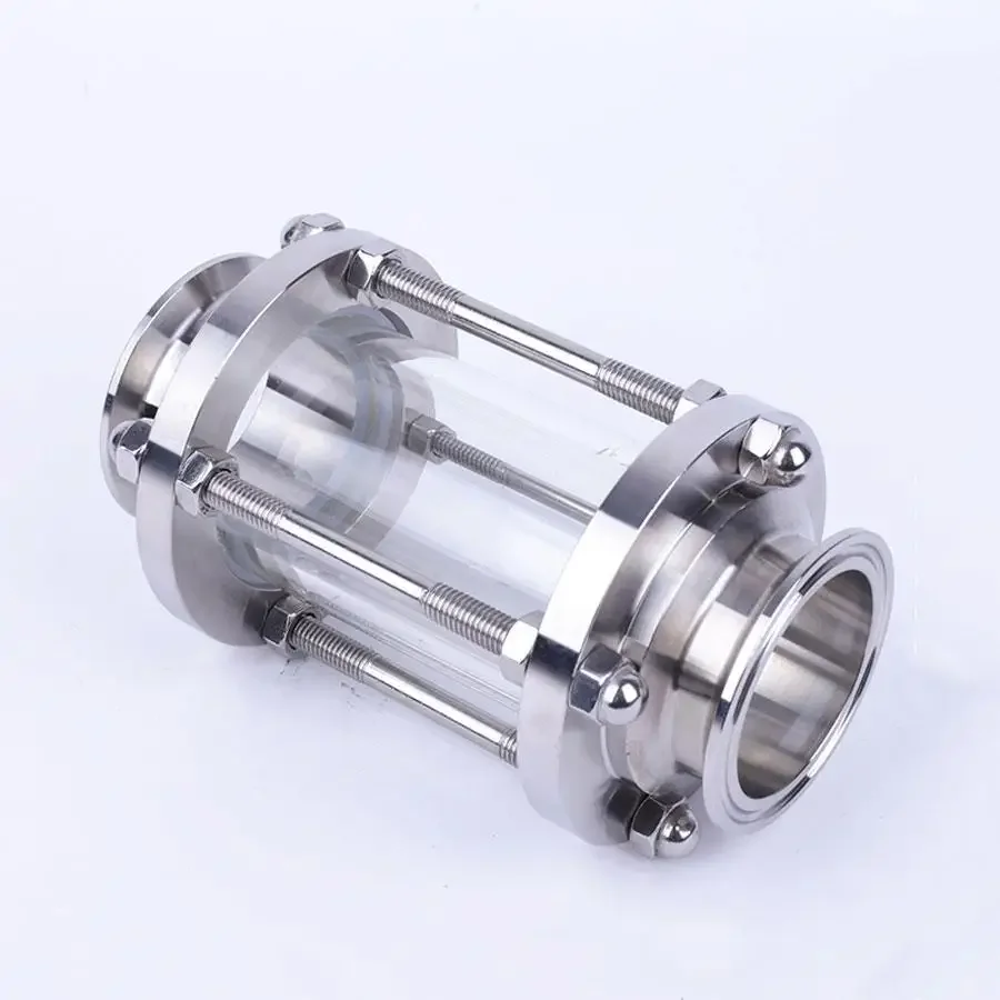 

Brewing Diopter 2.5" Tri Clamp x 57mm Pipe OD SUS 304 Stainless Steel Sanitary Flow Sight Glass Homebrew Beer