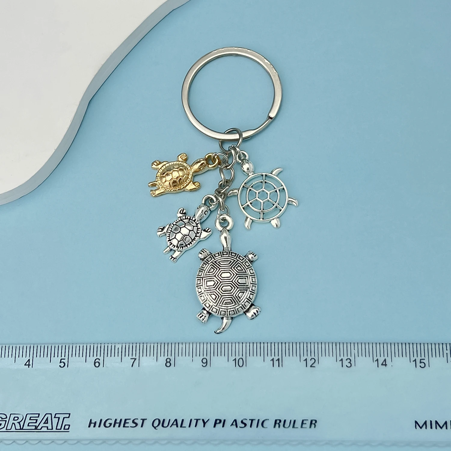 1pc Sea Life Charm Turtle Keychain for Men Fashion Creative Key Chain Car Bag Pendant Key Ring-Perfect for Gifting&Everyday Use
