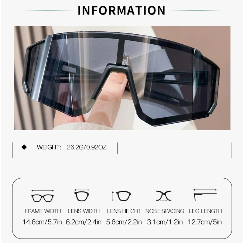 جديد في الهواء الطلق الدراجات النظارات الشمسية الرجال النساء الجبلية القيادة الدراجة نظارات الرياضة تسلق نظارات واقية دراجة UV400 نظارات #6