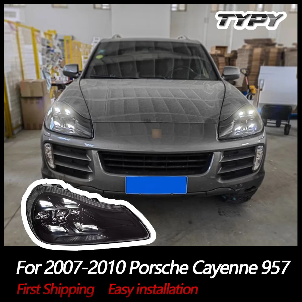 

TYPY Car Lights For 2007-2010 Porsche Cayenne 957 Headlight LED Laser Matrix Front Lamp DRL Auto Accessories Plug Play