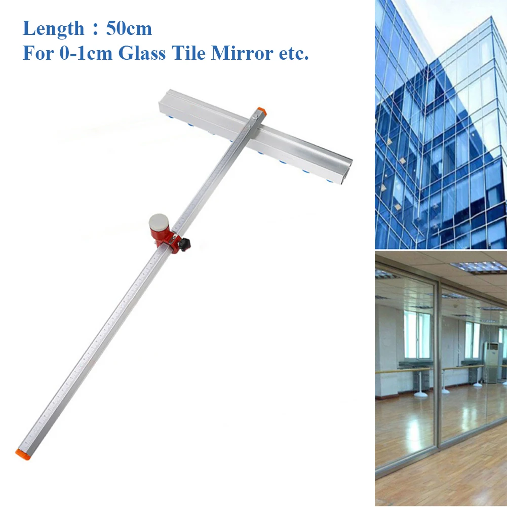 Practical High Quality Scraper Tile Cutter Push Roller Tools Floor T-ype 19.68inch 50cm Aluminum Alloy Diamond