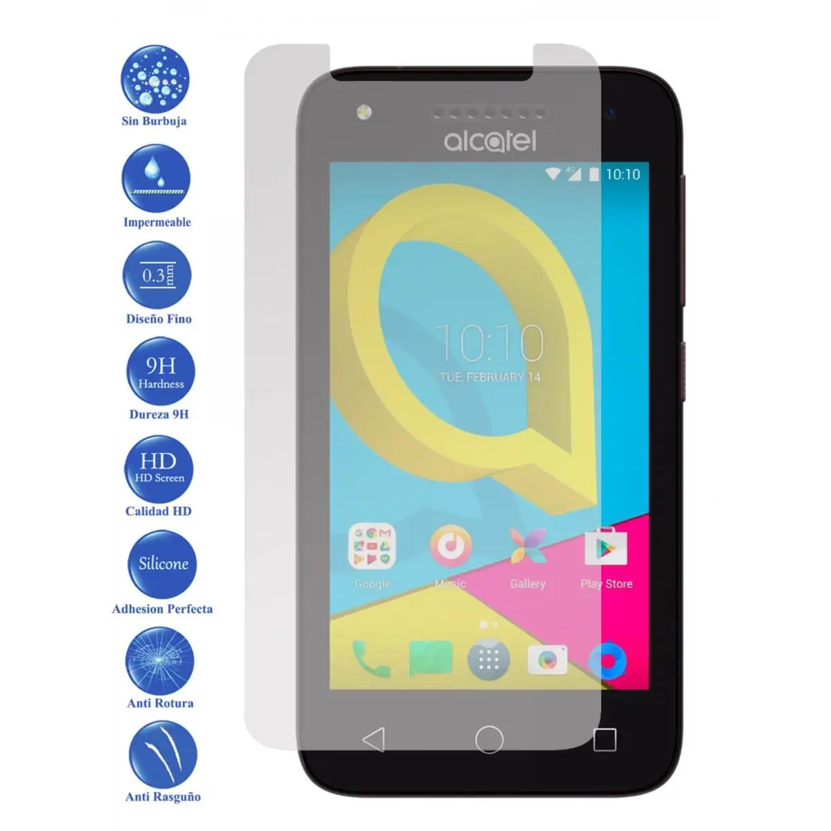 Premium 9H tempered glass screen Protector for Alcatel U3 3G 4.0