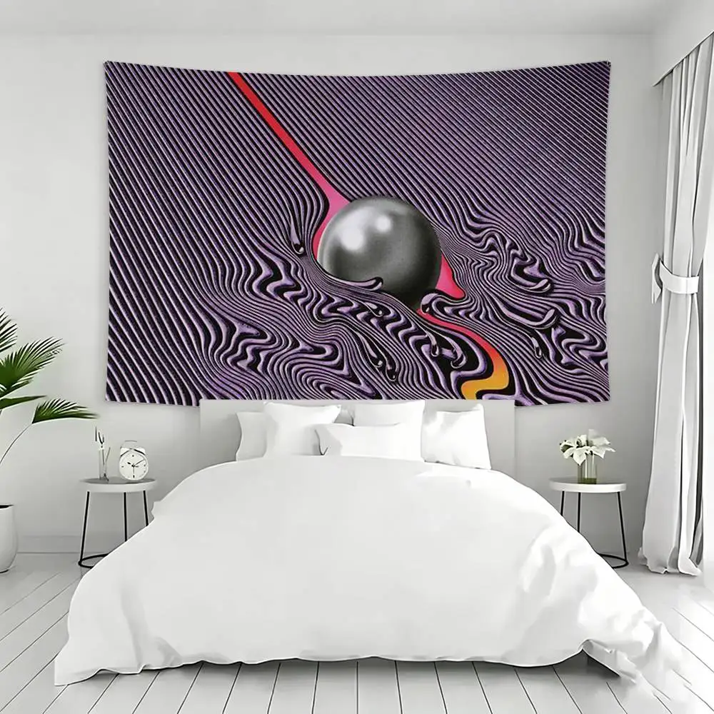 T-Tame I-Impala Tapestry Flags Wall Hanging Background Art Banner for Bedroom Home Outdoor Decor