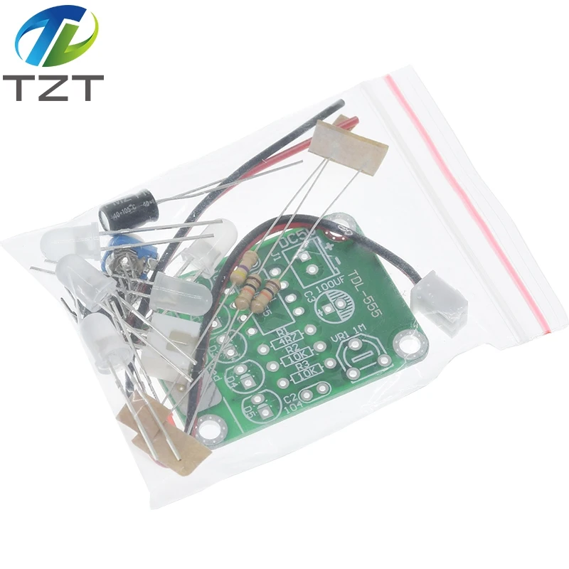 TZT DIY Kit Touch LED Light Kit Touch Delay Lamp Electronic Parts Production Kit DC 5V adjustable 3s to 130s Adjustable image 4