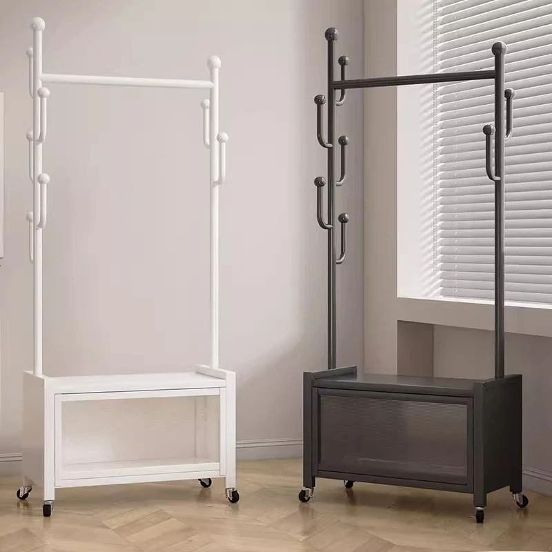 Removable hanger floor-to-ceiling bedroom room clothes artifact home living room balcony coat rack