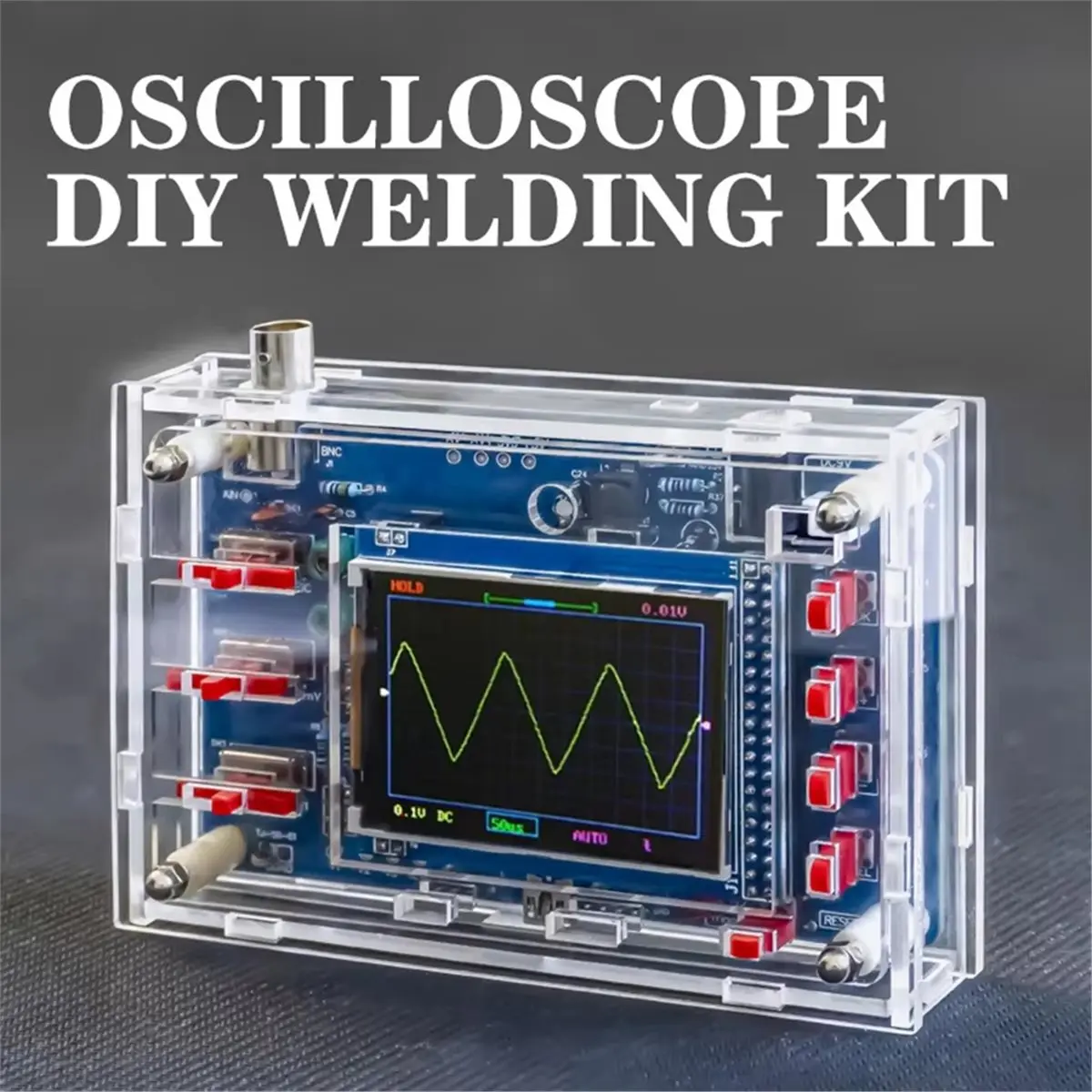 A49T  Digital Oscilloscope Kit Electronic DIY Compatible STM32F103C8T6 Single Chip Microcomputer Welding Assembly