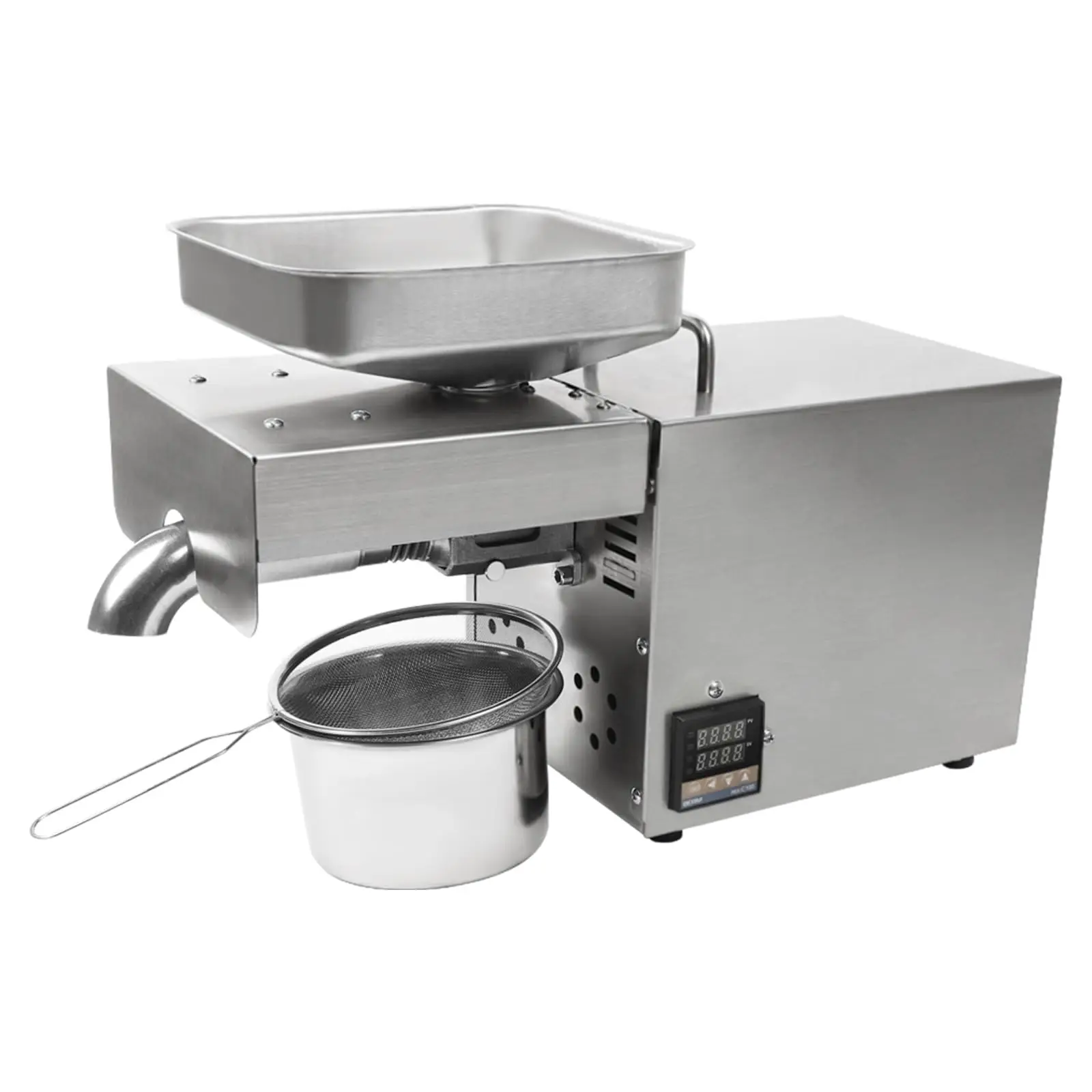 Automatic Oil Press Machine Stainless Steel Presser Intelligent Control Hot/Cold Oil Press for Nuts Walnut Linseed