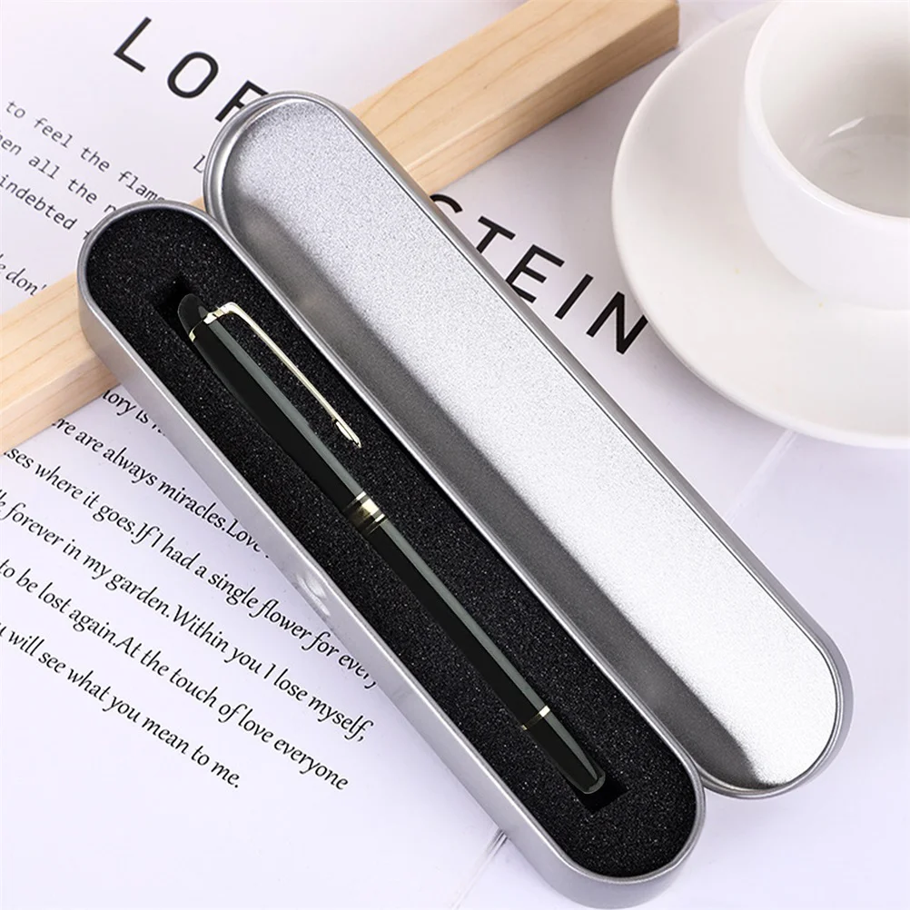 5 Pcs Tinplate Pencil Case Metal Container Wrapping Boxes Cases Ball Point Gift Household Student Fountain