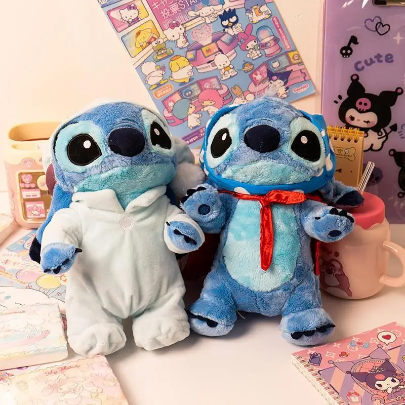 30cm New Disney Stitch Plush Doll Kawaii Lilo & Stitch Stuffed Toy Summer Dream Series Large Plushies Pillow Kids Birthday Gifts