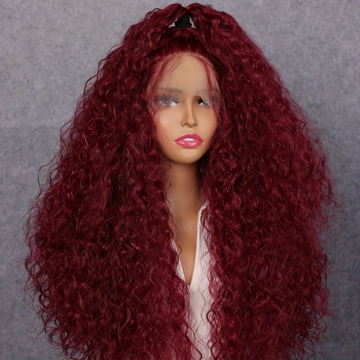 99j بورجوندي الدانتيل الجبهة الباروكات شعر الإنسان 250 الكثافة 13x4 موجة عميقة الدانتيل الجبهة الباروكات شعر الإنسان قبل قطعها شعر مستعار بشري أحمر