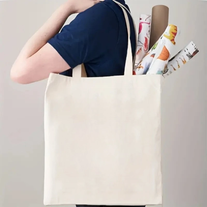 حقيبة يد نسائية عصرية حقيبة تسوق خفيفة الوزن لطيف الكرتون الصبار "المعانقة الحرة" حقيبة كتف قماش الإكسسوارات العصرية