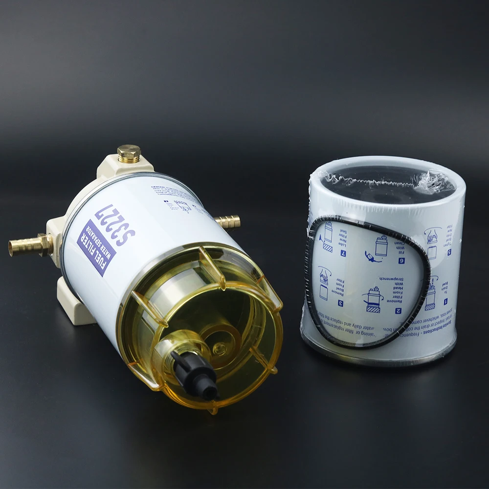 1PC/2PCS Fuel Filter Element S3227 Fuel Water Separator Spin-On Filter For Racor 320R Yacht And Speedboat