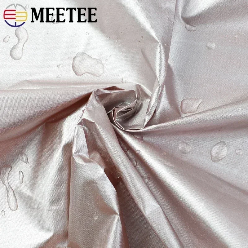 1-5Meters 148cm Wide 190T Thin Waterproof Fabric Outdoor Sunscreen Sunshade Silver-coated Ripstop Umbrella Cloth Tent Material