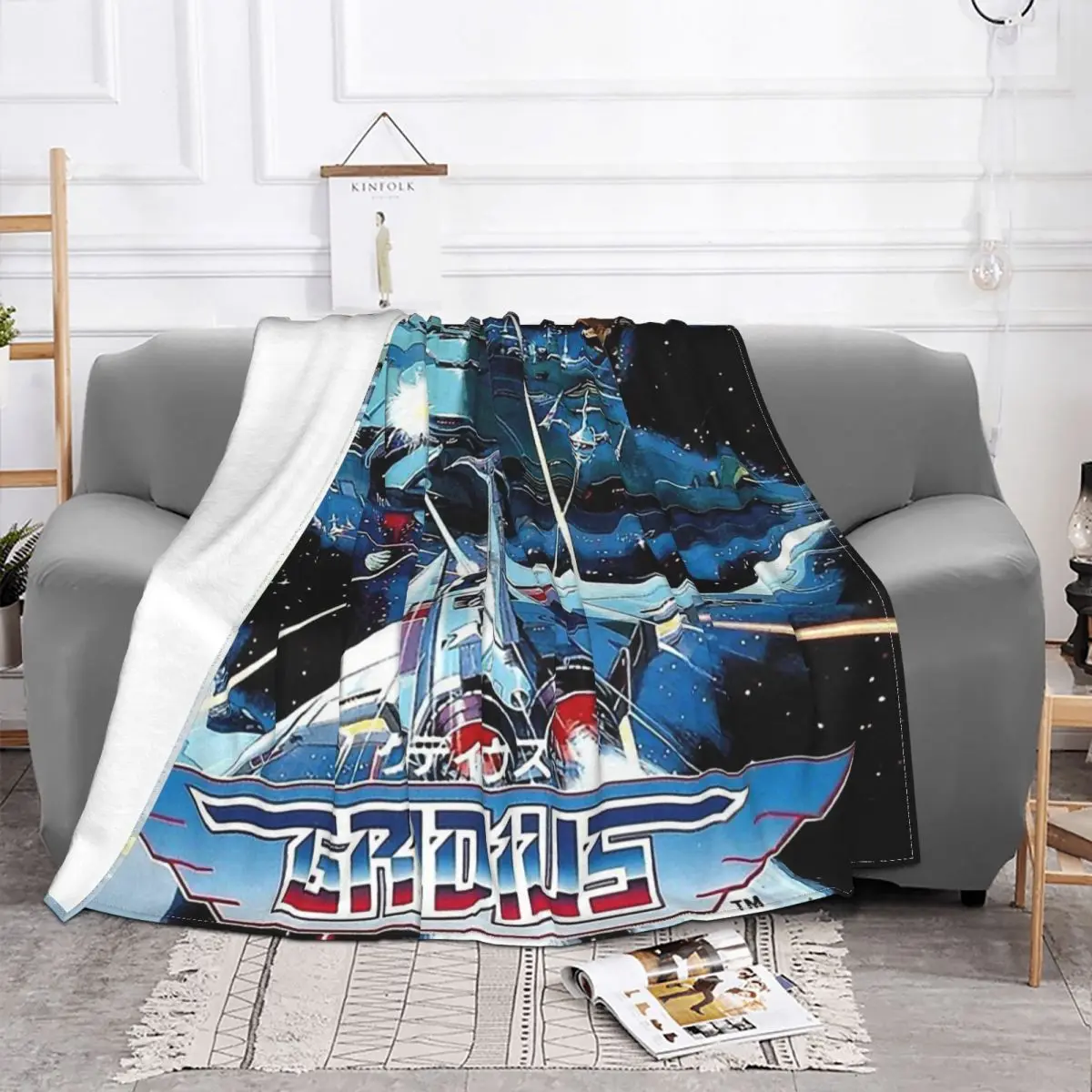 Opportunity For Combat Japanese game Gradius Blanket Fleece All Season Breathable Thin Throw Blankets For Sofa Bedspread