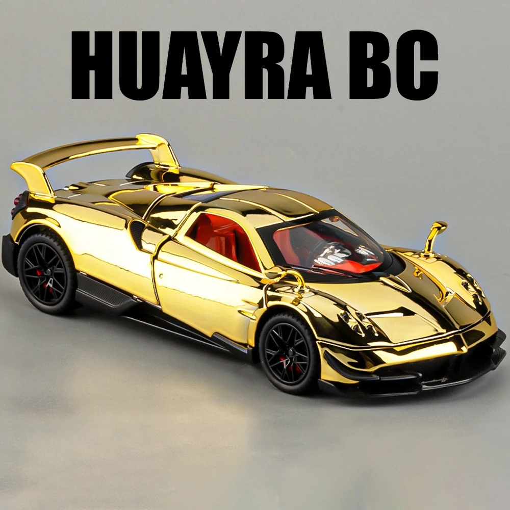 

1:24 Scale Pagani Huayra BC Zonda HP Car Toy Model Metal Diecast Miniature Light Music Vehicles Models Hobby Ornaments Gifts