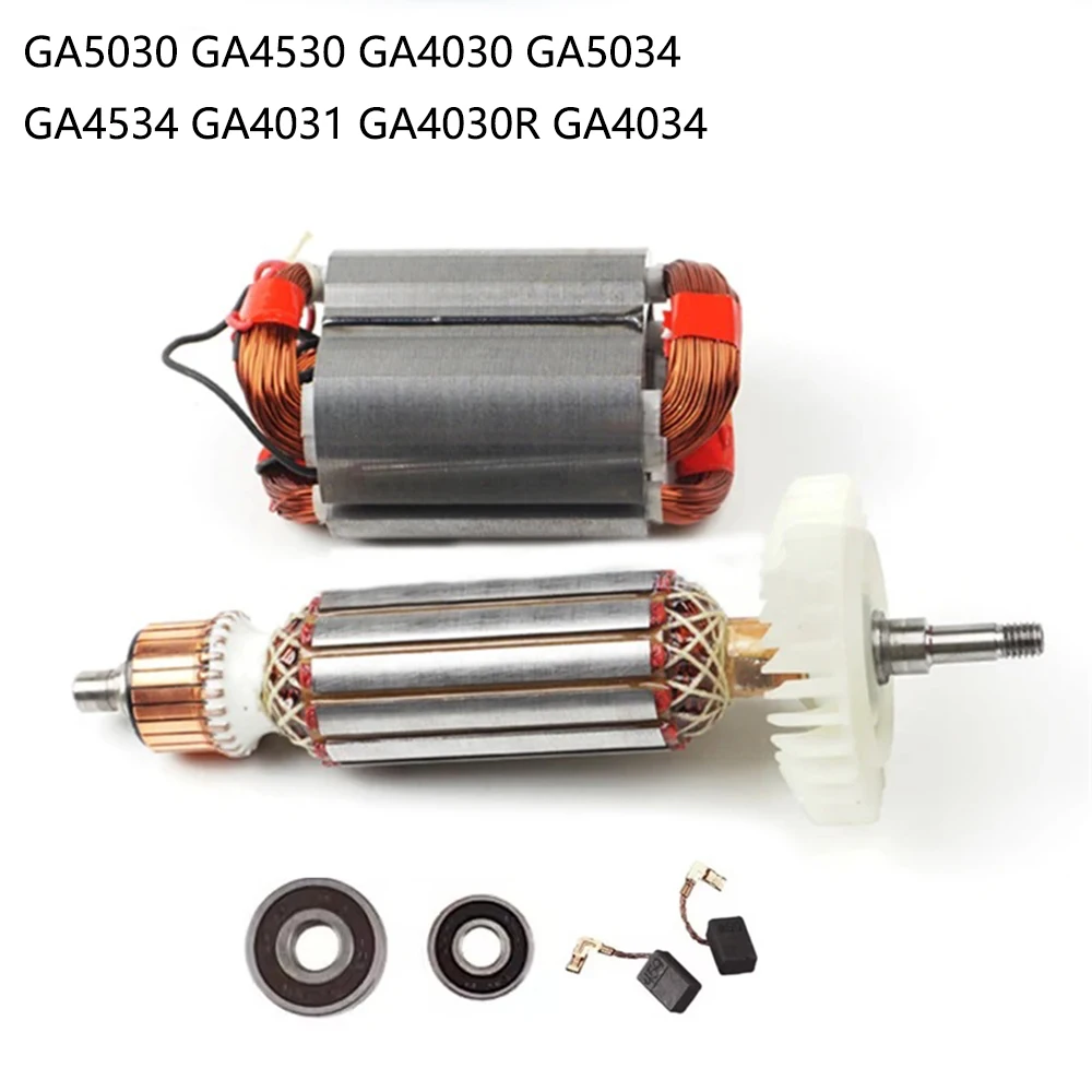 Armature Electric Angle grinder Rotor stator for MAKITA GA5030 GA4530 GA4030 GA5034 GA4534 GA4031 GA4030R GA4034