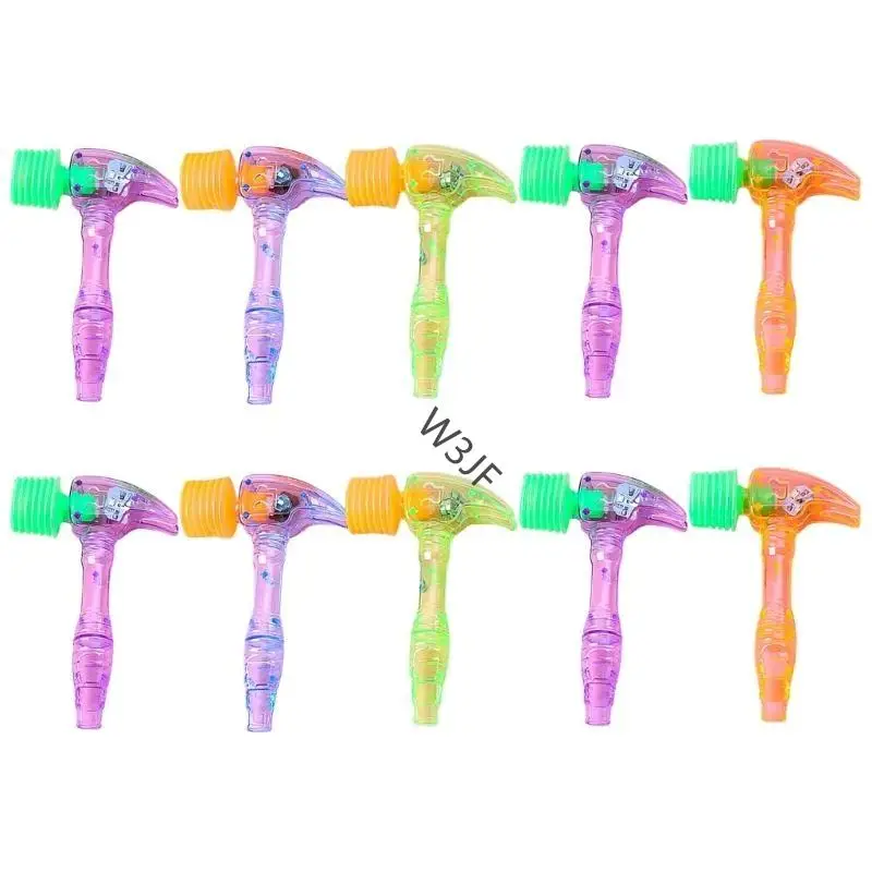 

W3JF Tap Light Up Hammer Toy Kids образовательная игрушка прозрачный пластиковый молот со светодиодным светом вдохновлять и