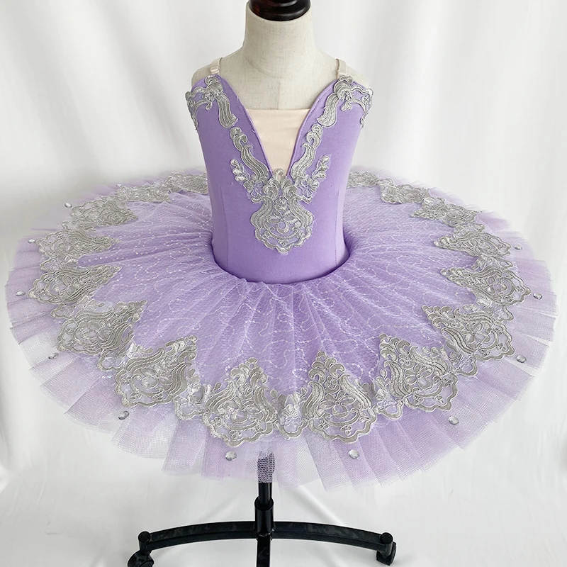 2024 Blue Bird Purplel  Professional Ballet Dance Tutu Ruffle Edges Classic Ballet Tutu Dress for Girls & Women Performance