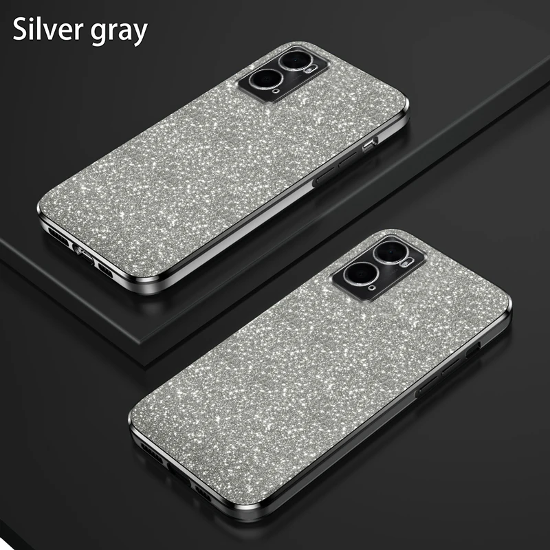 For OPPO A96 Case Oppo A76 Phone Case oppo A36 CPH2333 CPH2375 PESM10 Luxury Gradient Glitter Plating Silicone Back Cover Funda